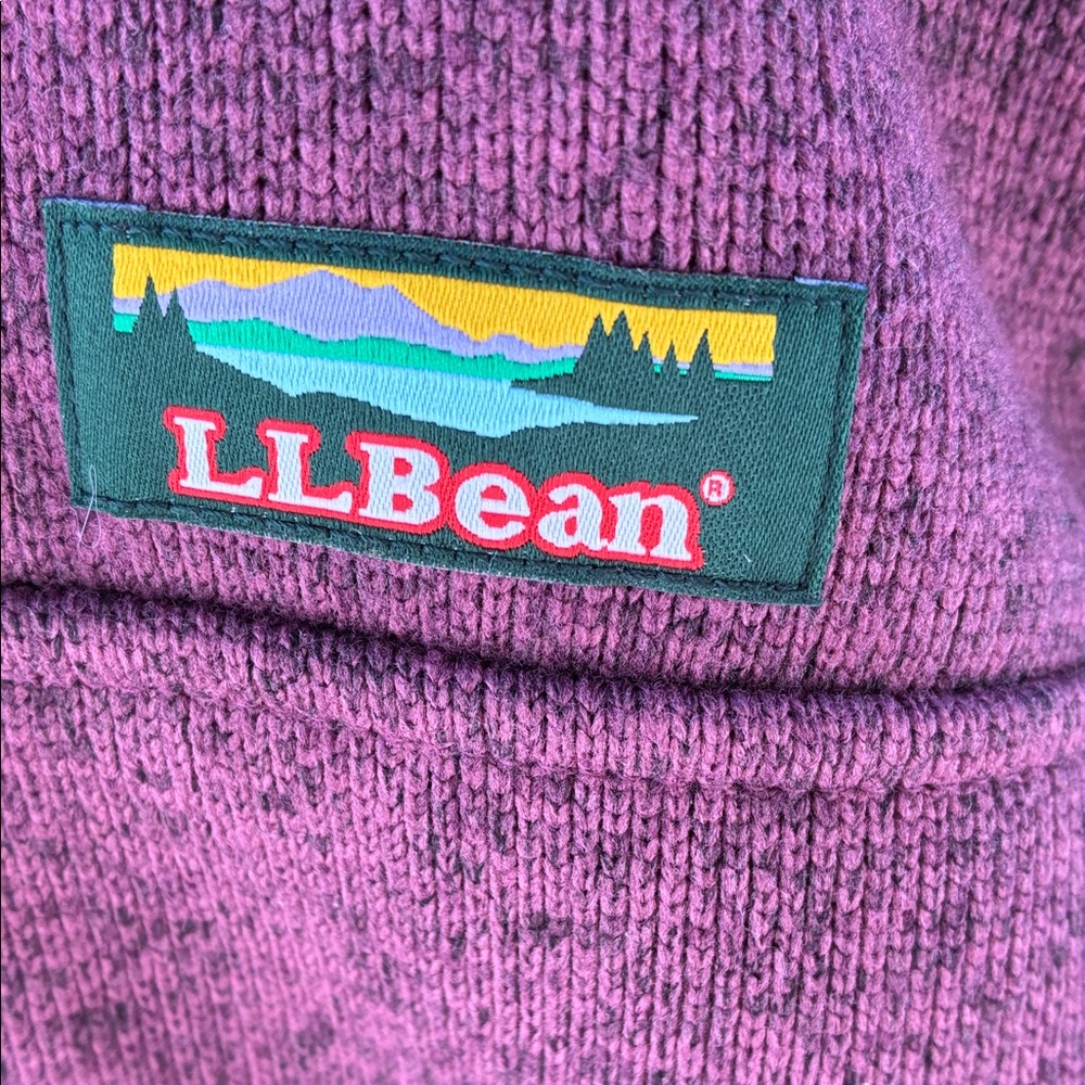 L.L. Bean Purple Knit Sweater - Picture 2 of 4
